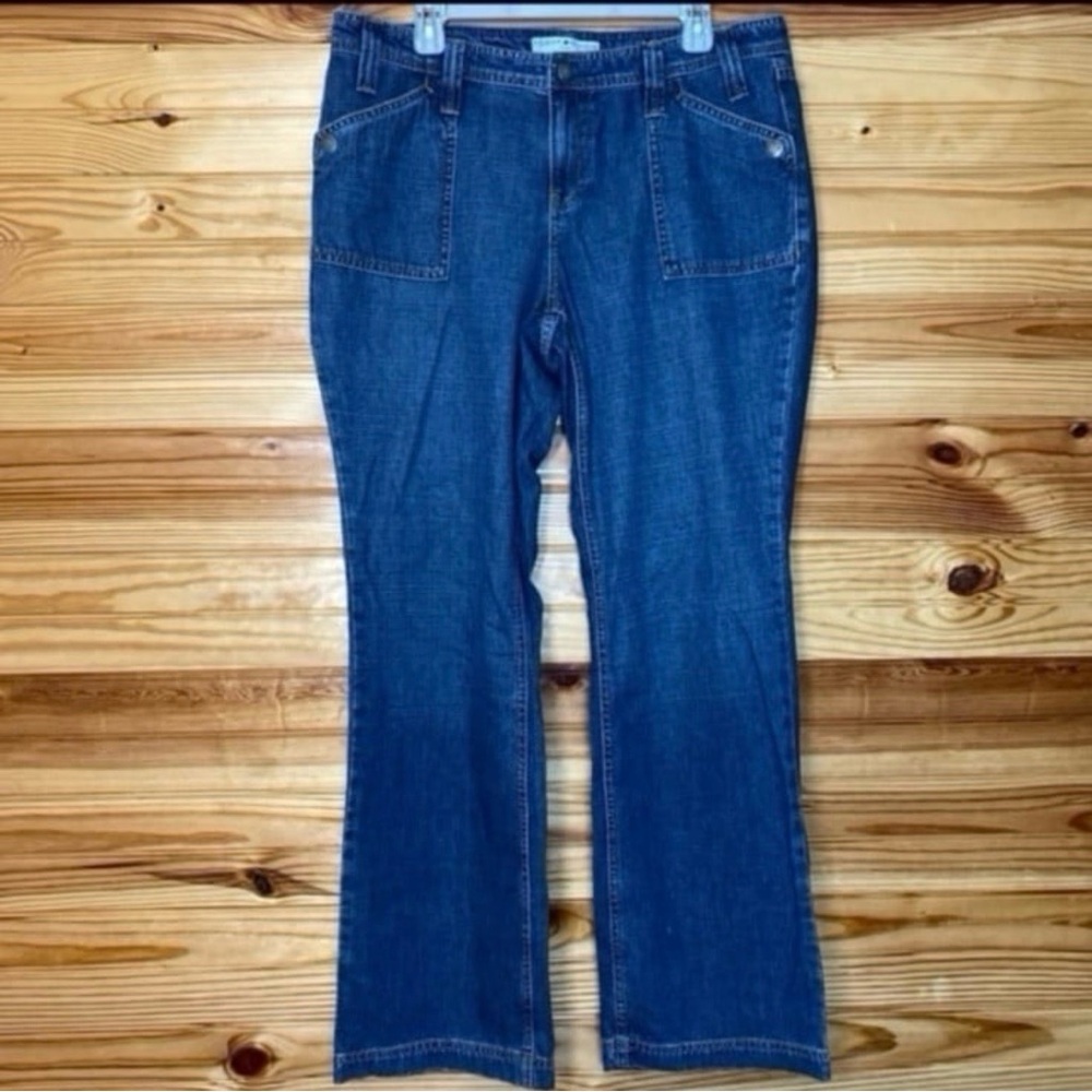 Y2K Tommy Hilfiger womens 14 2004 wide leg jeans w/ large pockets